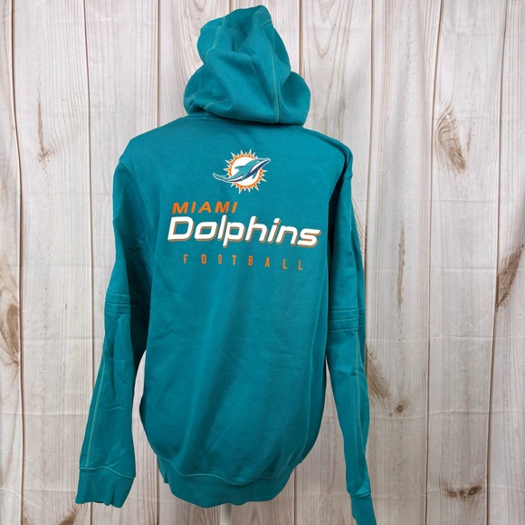 Nike Tops - Nike Miami Dolphins Pullover Fleece Mid-Weight NFL Team Hoodie Aqua Size Small